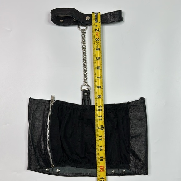 Elegant Moments Leather Lingerie Open Cup Top Size 3X - Picture 10 of 10